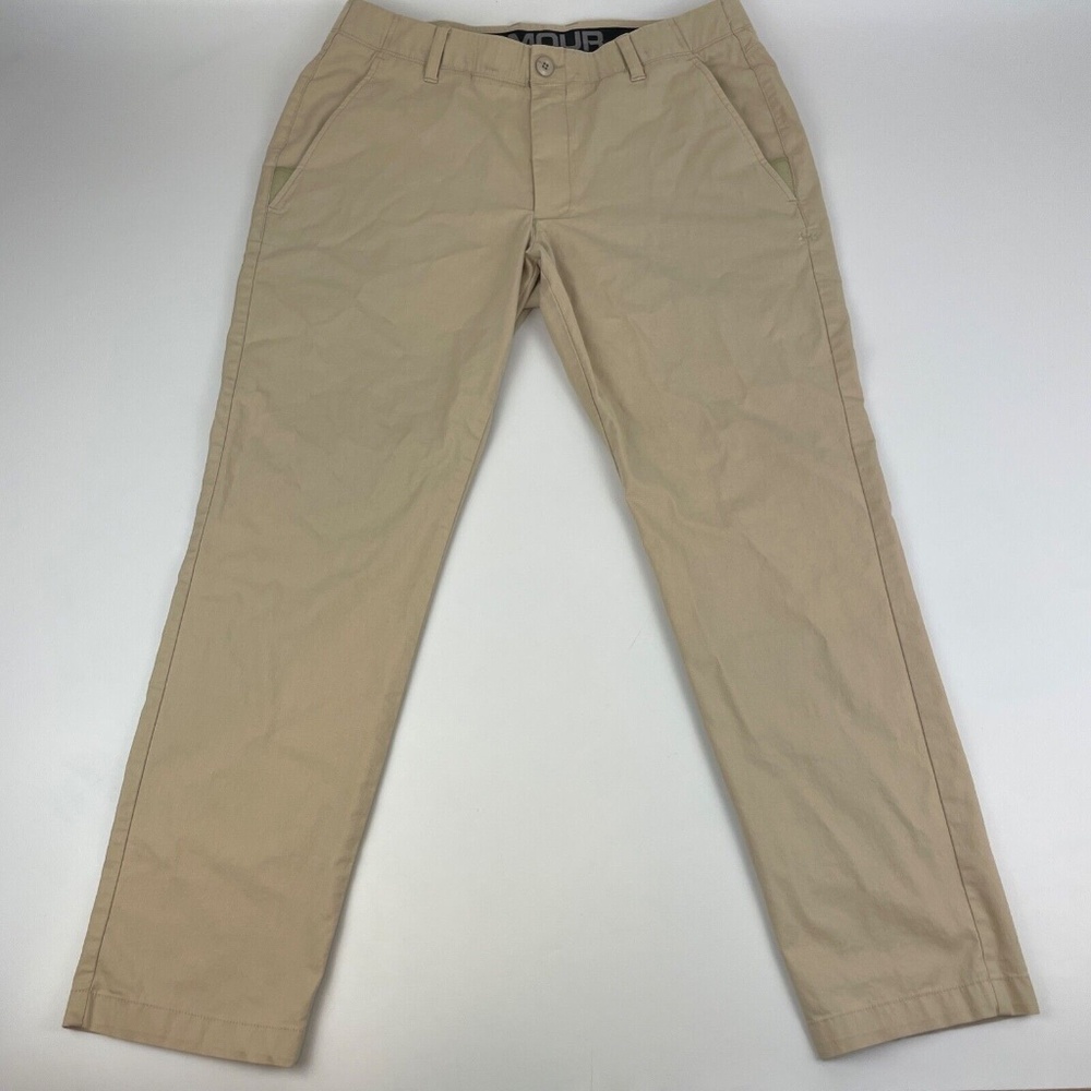 Under Armour Men's Size 36x30 Spring Performance Chino Pants Beige *Read Desc